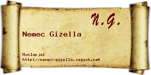 Nemec Gizella névjegykártya